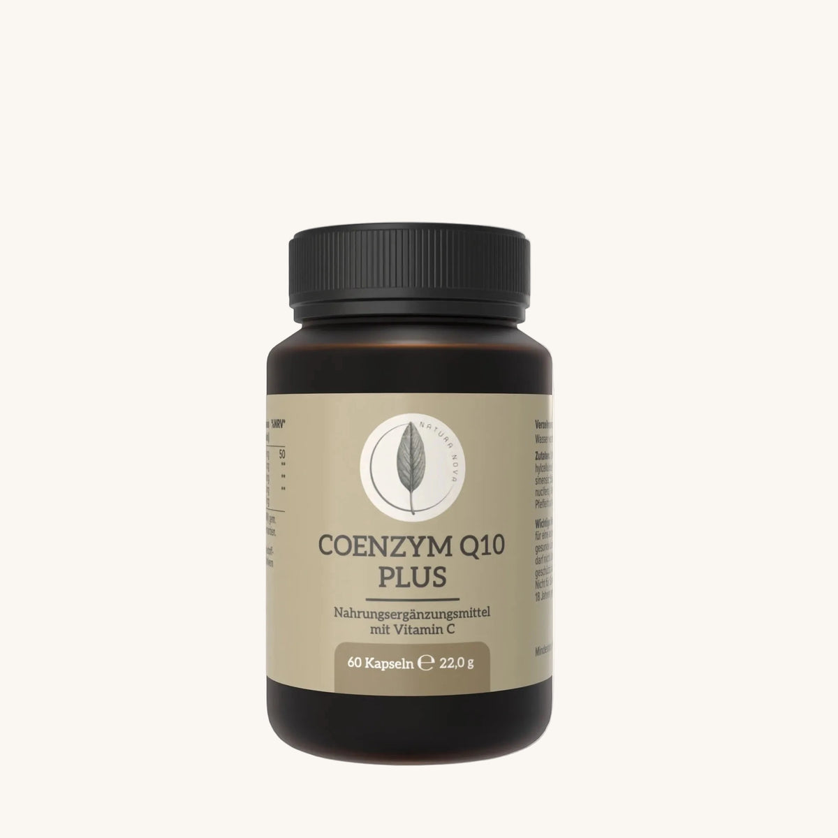 Coenzyme Q10 Capsules, 60 pcs – Vitamin C & Cordyceps – Natura Nova