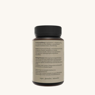 Natura Nova Digest essentia Nahrungsergaenzung Zutatenliste und Produktinformationen Rueckseite