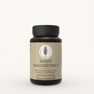 Natura Nova Multi Magnesium 7 Kapseln mit sieben Magnesiumformen und Vitamin C Frontansicht