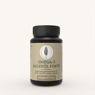 Natura Nova Omega 3 Algenoel Forte vegane Kapseln mit DHA und EPA Frontansicht