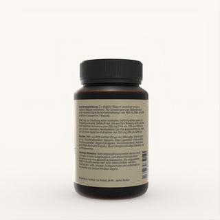 Natura Nova Omega 3 Algenoel Forte Kapseln Rueckseitenansicht mit Inhaltsangaben