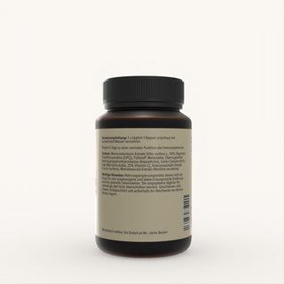 Natura Nova OPC Traubenkern-Extrakt Kapseln Rückseite mit Inhaltsstoffen und Nährwertangaben