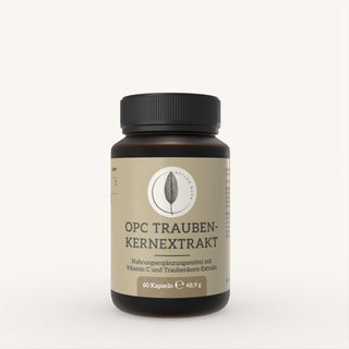 Natura Nova OPC Traubenkern-Extrakt Kapseln mit natürlichem Vitamin C Frontansicht