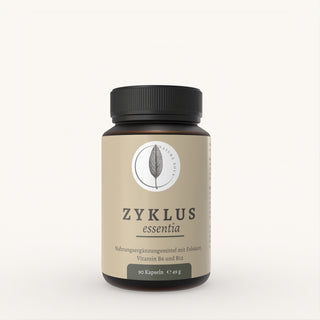 Natura Nova Zyklus essentia Nahrungsergaenzung mit Pflanzenextrakten zur zyklischen Balance Frontansicht